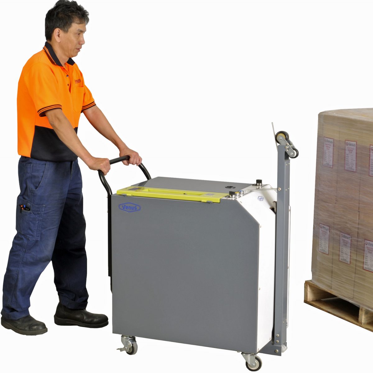 Semiautomatic Pallet Strapping Machine Venus Packaging